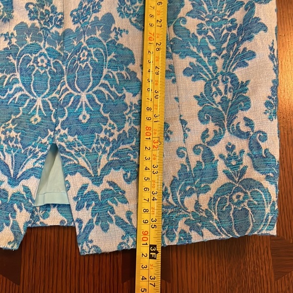 Tracy Reese dress. Tapestry Jacquard Brocade material. Size 6 Beautiful blue - Picture 11 of 11